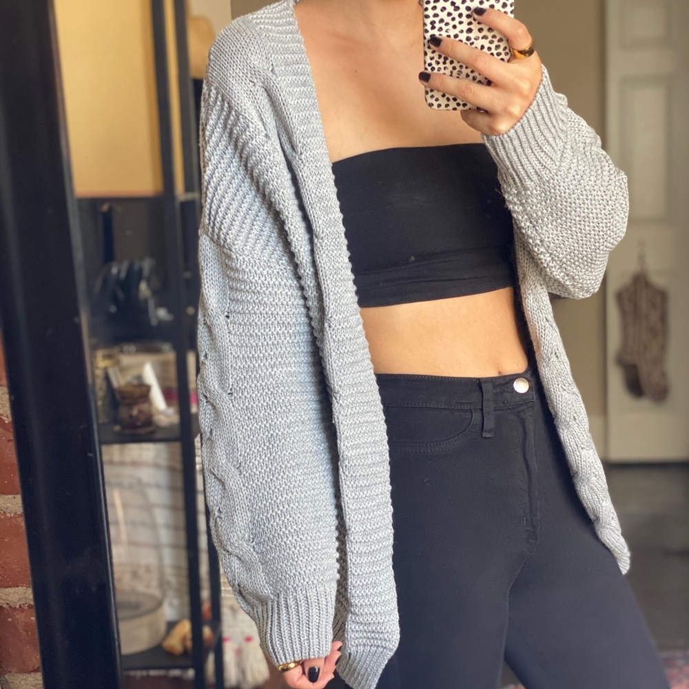 Gray Knit Sweater